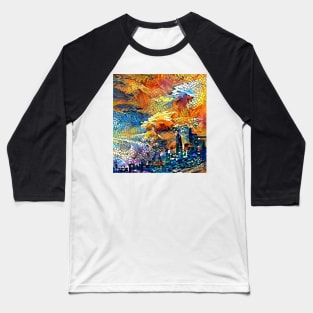 Mosaic Sky Baseball T-Shirt